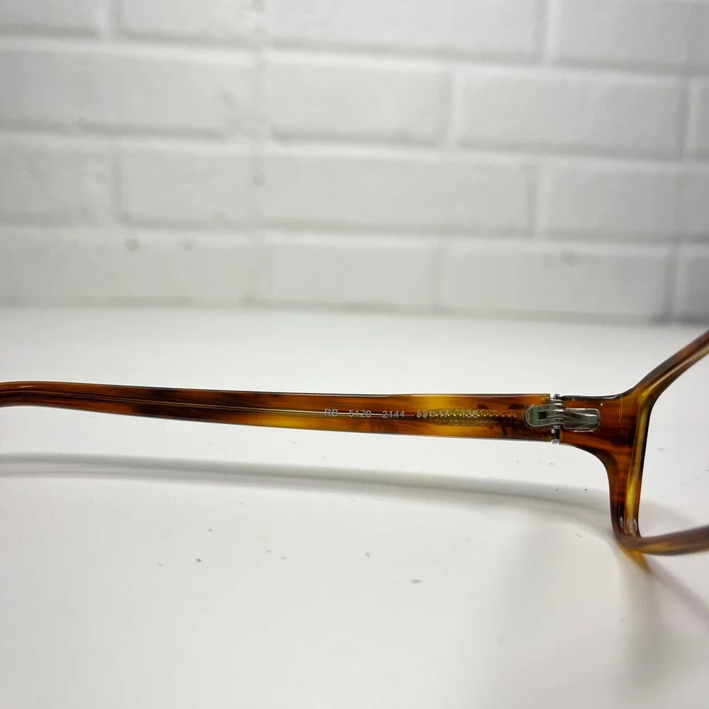 Ray-Ban RB5120 2144 Brown Rectangle Eyeglasses Frame 53-17-135 1085